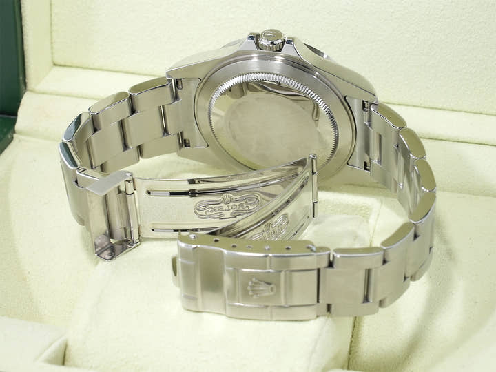 ロレックス エクスプローラーII Ref.16570 ステンレススチール ブラック文字盤 オイスターブレスレット 中古 yw63im3u