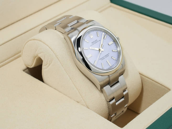 ロレックス オイスターパーペチュアル34 Ref.124200 ステンレススチール ラベンダー文字盤 未使用 fao5fu3q