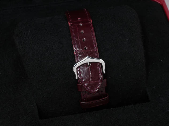 カルティエ サントス デュモン LM ル ブレジル Ref.WGSA0034 プラチナ シルバー文字盤 中古 ffchr57v