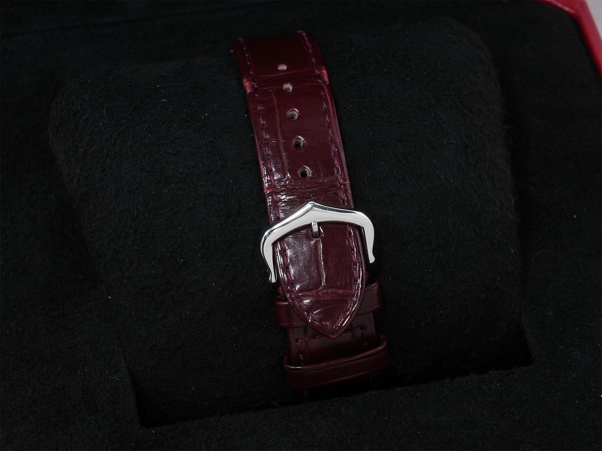 カルティエ サントス デュモン LM ル ブレジル Ref.WGSA0034 プラチナ シルバー文字盤 中古 ffchr57v