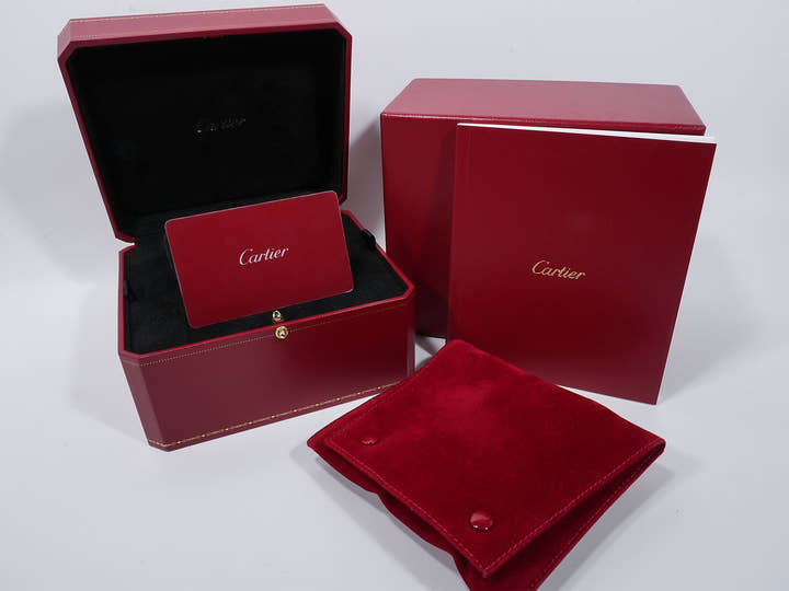 カルティエ サントス デュモン LM ル ブレジル Ref.WGSA0034 プラチナ シルバー文字盤 中古 ffchr57v