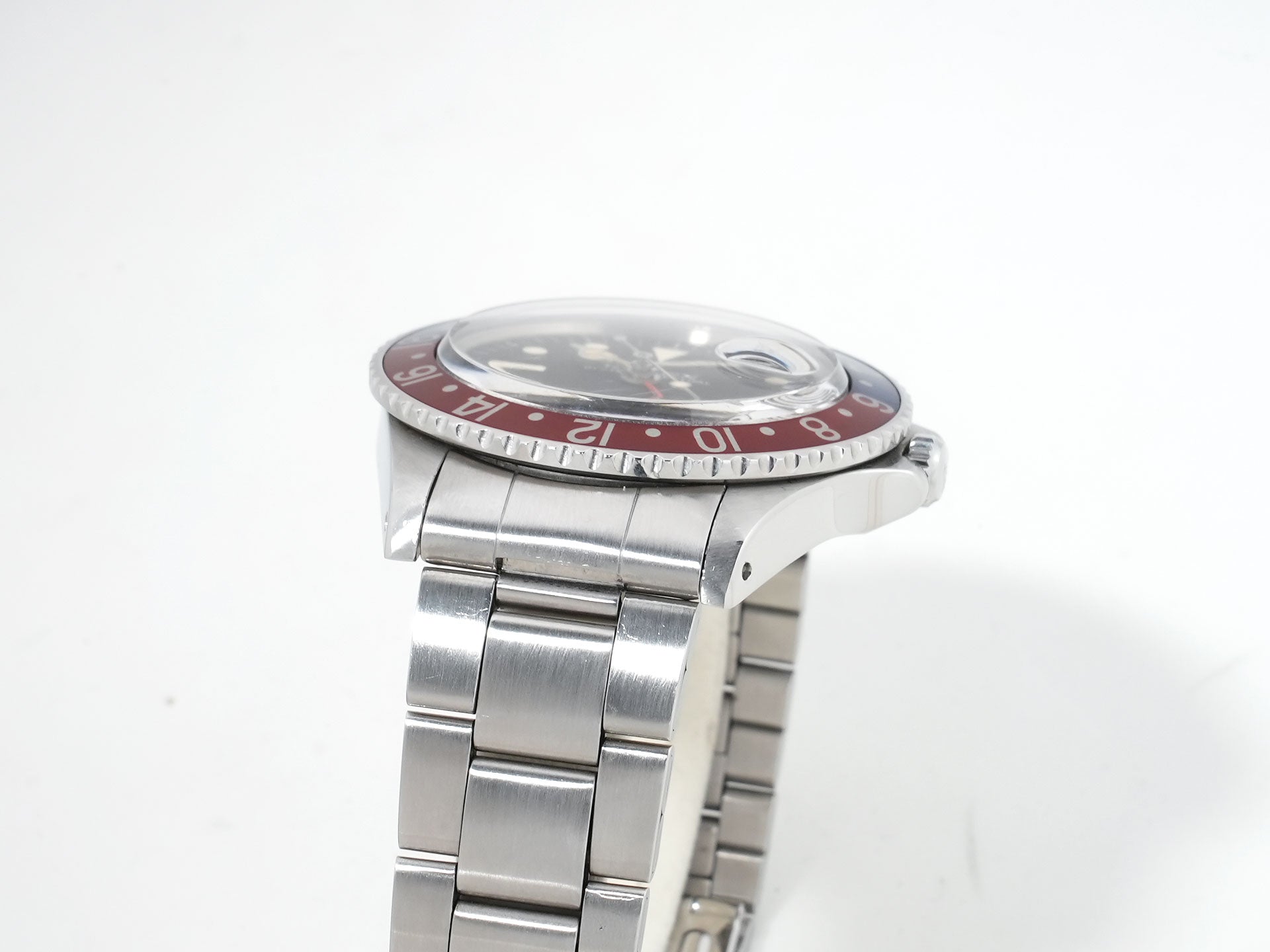 Pre-owned Rolex GMT-Master Ref. 1675 Stainless Steel Black Dial Oyster Bracelet q59taxh3