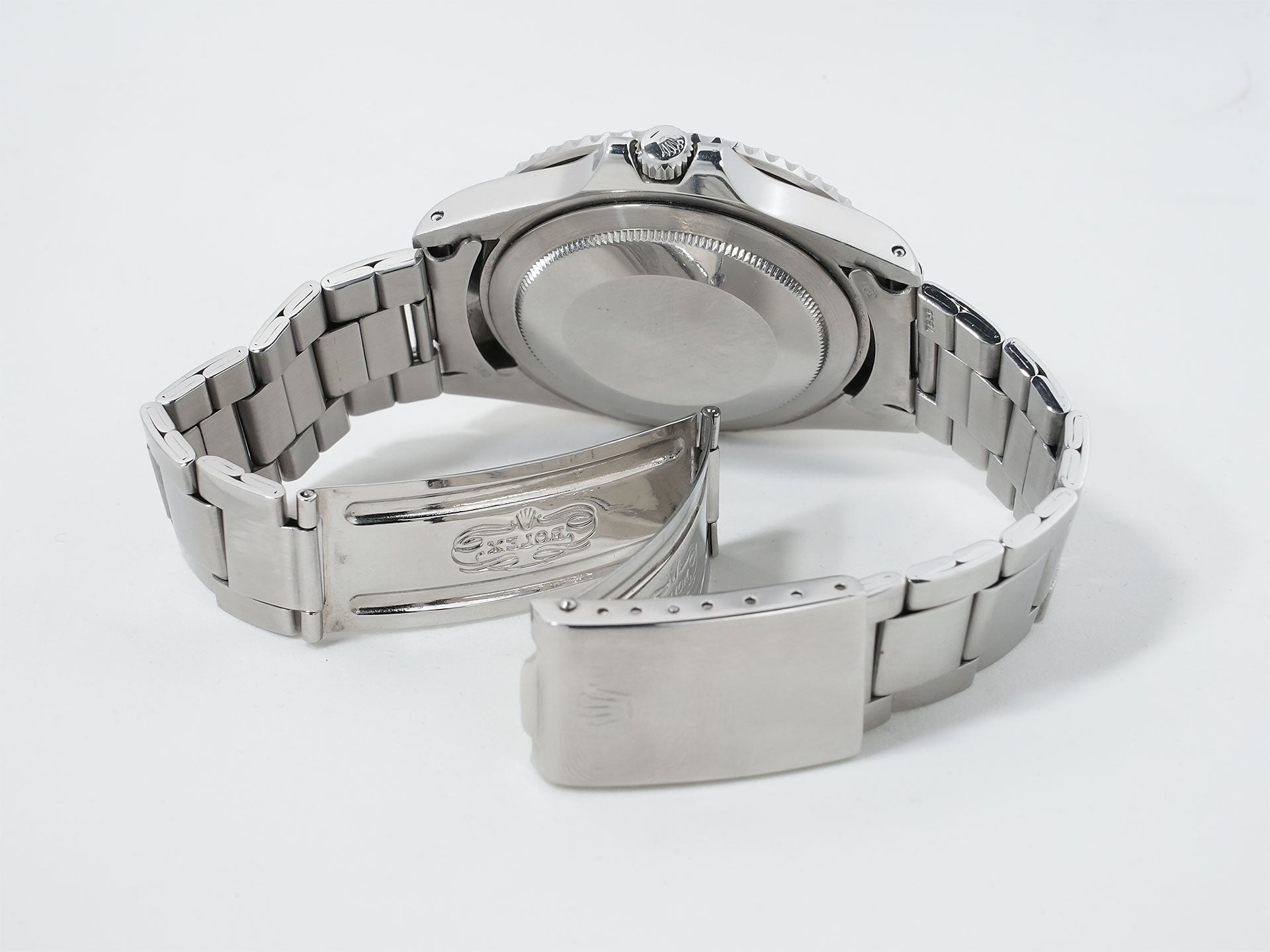 Pre-owned Rolex GMT-Master Ref. 1675 Stainless Steel Black Dial Oyster Bracelet q59taxh3