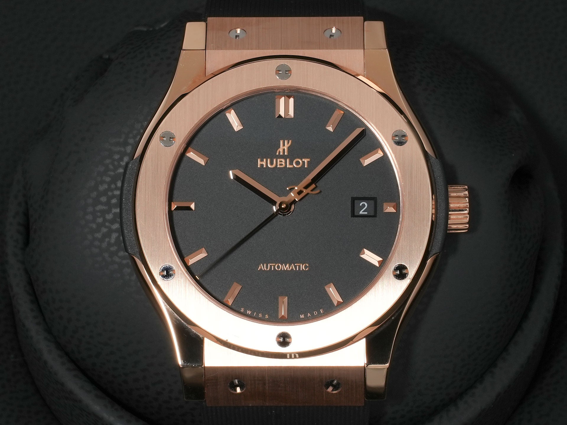 ウブロ クラシック・フュージョン キングゴールド Ref.542.OX.1181.RX キングゴールド ブラック文字盤 中古 s476o7mi