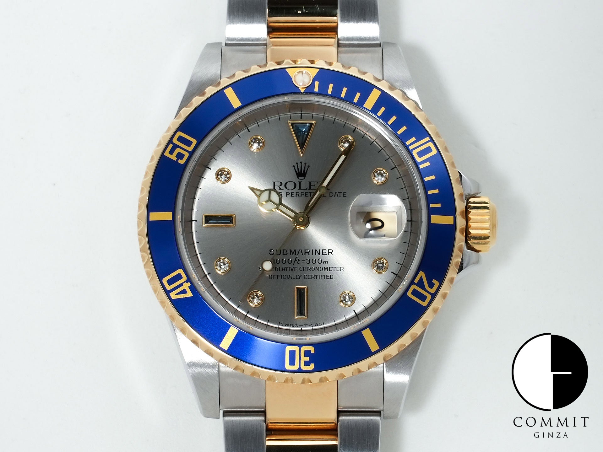 ロレックス サブマリーナー デイト Ref.16613SG ステンレススチール/イエローゴールド グレー文字盤 中古 iokz8rr4