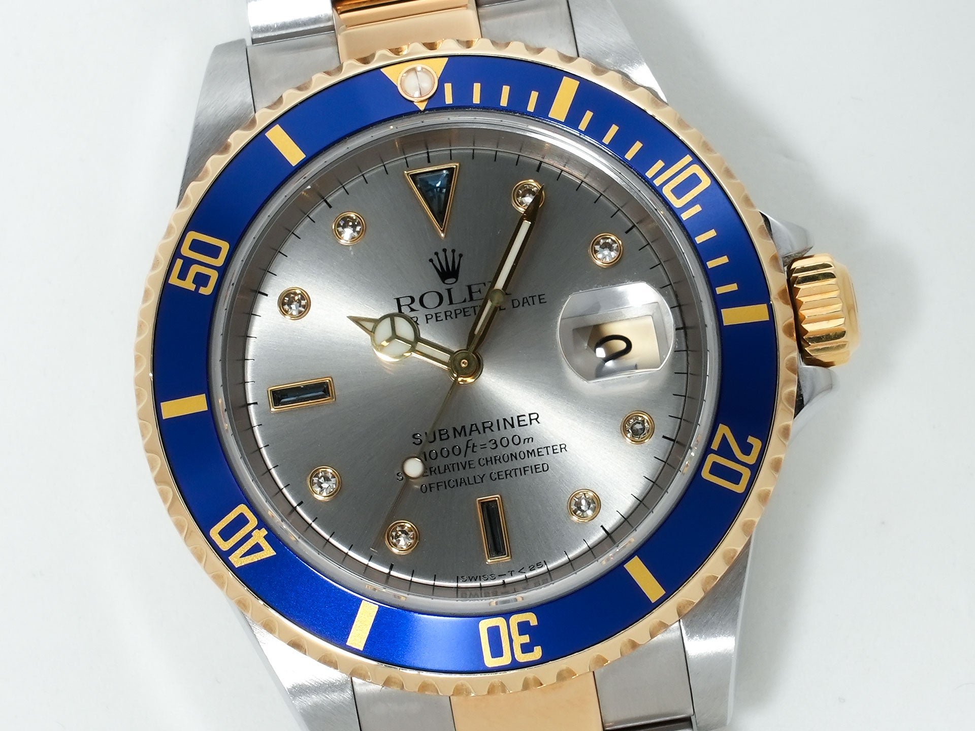 ロレックス サブマリーナー デイト Ref.16613SG ステンレススチール/イエローゴールド グレー文字盤 中古 iokz8rr4