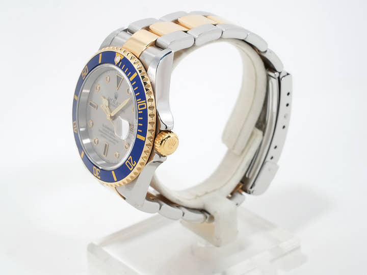 ロレックス サブマリーナー デイト Ref.16613SG ステンレススチール/イエローゴールド グレー文字盤 中古 iokz8rr4