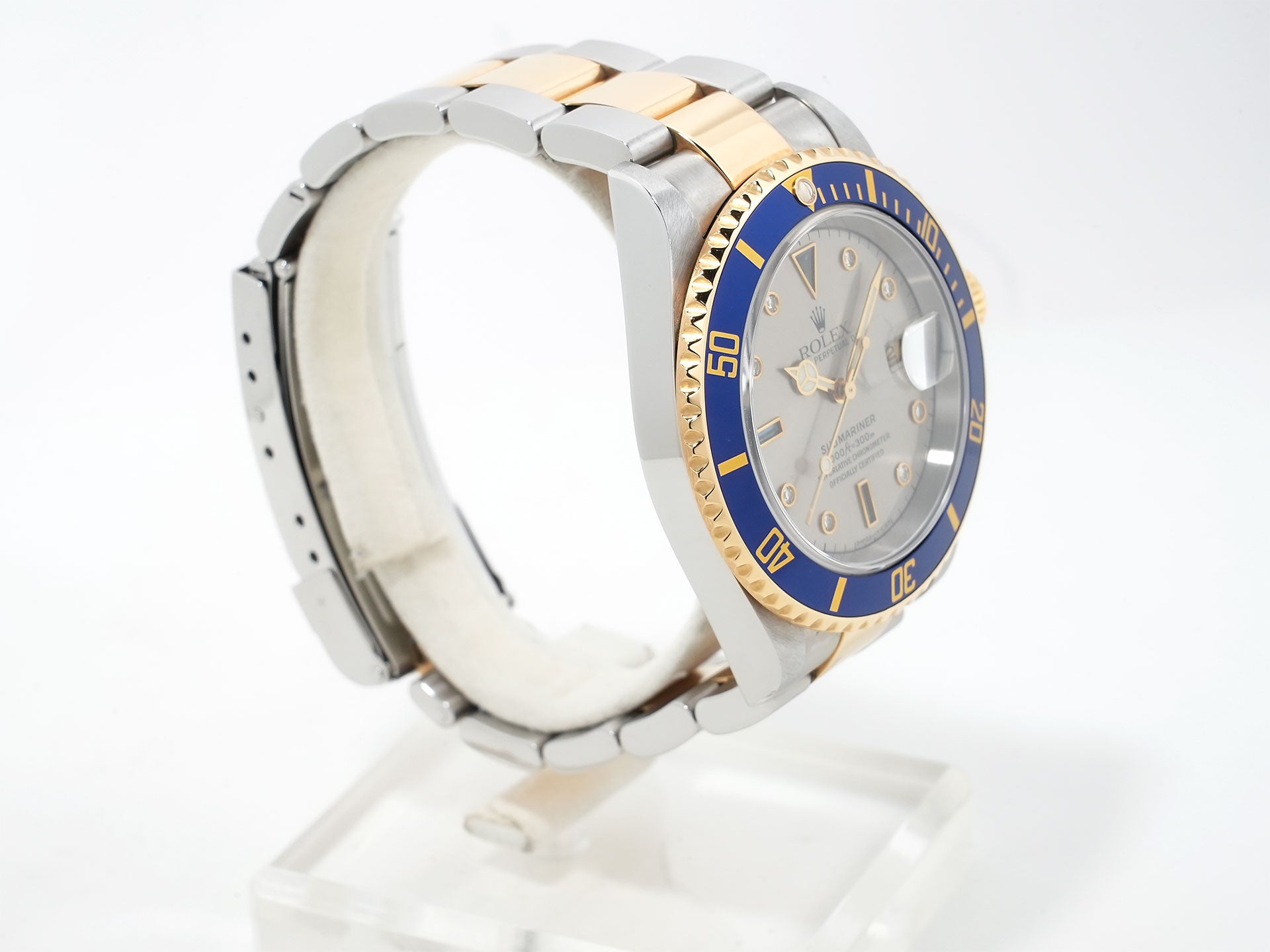 ロレックス サブマリーナー デイト Ref.16613SG ステンレススチール/イエローゴールド グレー文字盤 中古 iokz8rr4