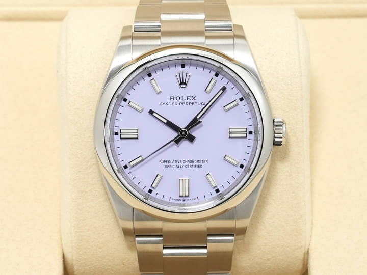 ロレックス オイスターパーペチュアル36 Ref.126000 ステンレススチール ラベンダー文字盤 未使用 ktwu73nx