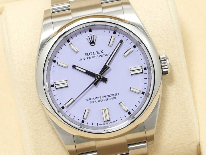 ロレックス オイスターパーペチュアル36 Ref.126000 ステンレススチール ラベンダー文字盤 未使用 ktwu73nx