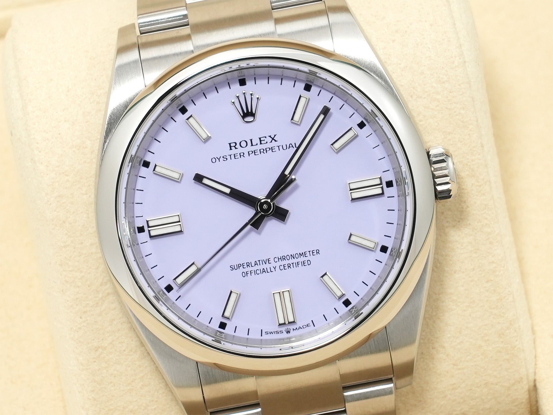 ロレックス オイスターパーペチュアル36 Ref.126000 ステンレススチール ラベンダー文字盤 未使用 ktwu73nx