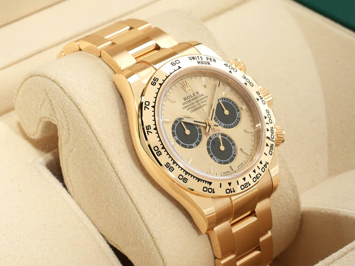 ロレックス デイトナ Ref.126508 イエローゴールド ゴールデンxブライトブラック文字盤 未使用 kdhzuk45