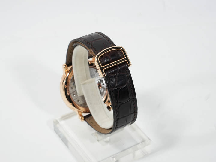 Cartier Rotonde de Cartier Large Date Ref. W1552751 Pink Gold Silver Dial Pre-owned 3q49tsnc