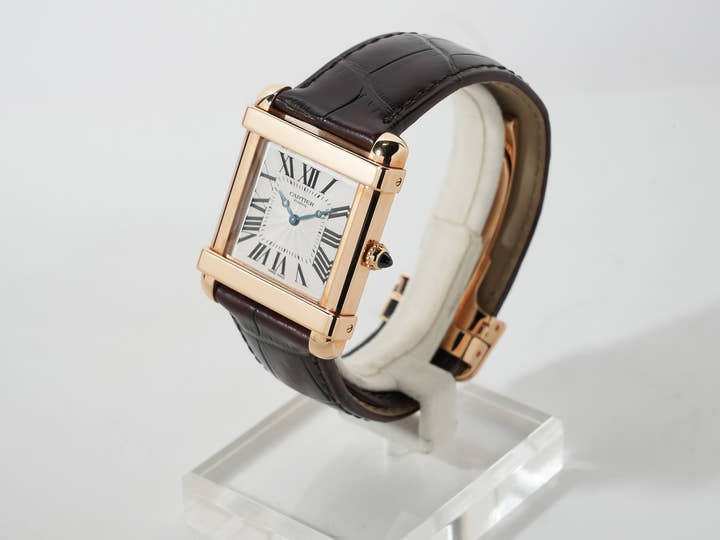 Cartier Tank Chinoise LM Ref.W1542451 Pink Gold Silver Dial Pre-owned ee2f37po
