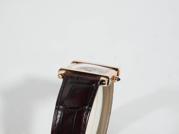 Cartier Tank Chinoise LM Ref.W1542451 Pink Gold Silver Dial Pre-owned ee2f37po