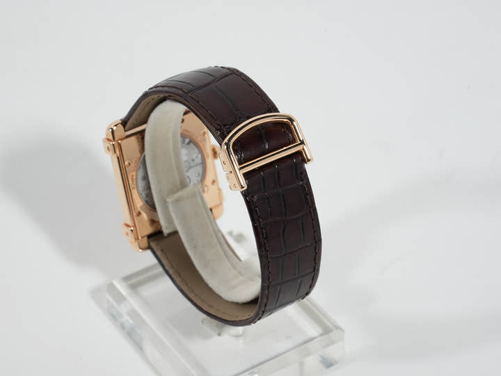 Cartier Tank Chinoise LM Ref.W1542451 Pink Gold Silver Dial Pre-owned ee2f37po