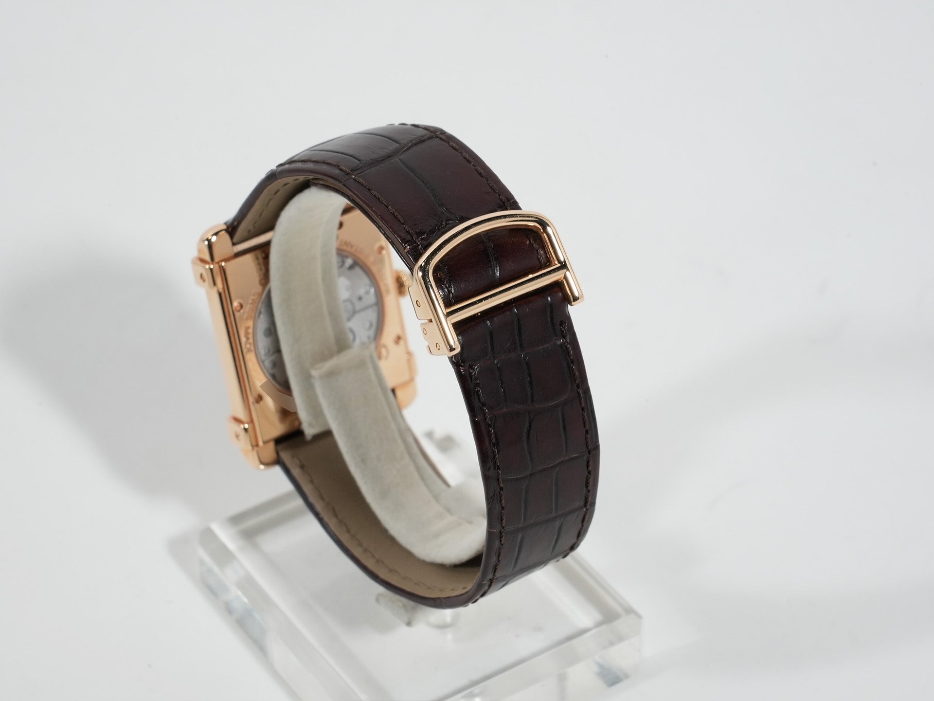 Cartier Tank Chinoise LM Ref.W1542451 Pink Gold Silver Dial Pre-owned ee2f37po