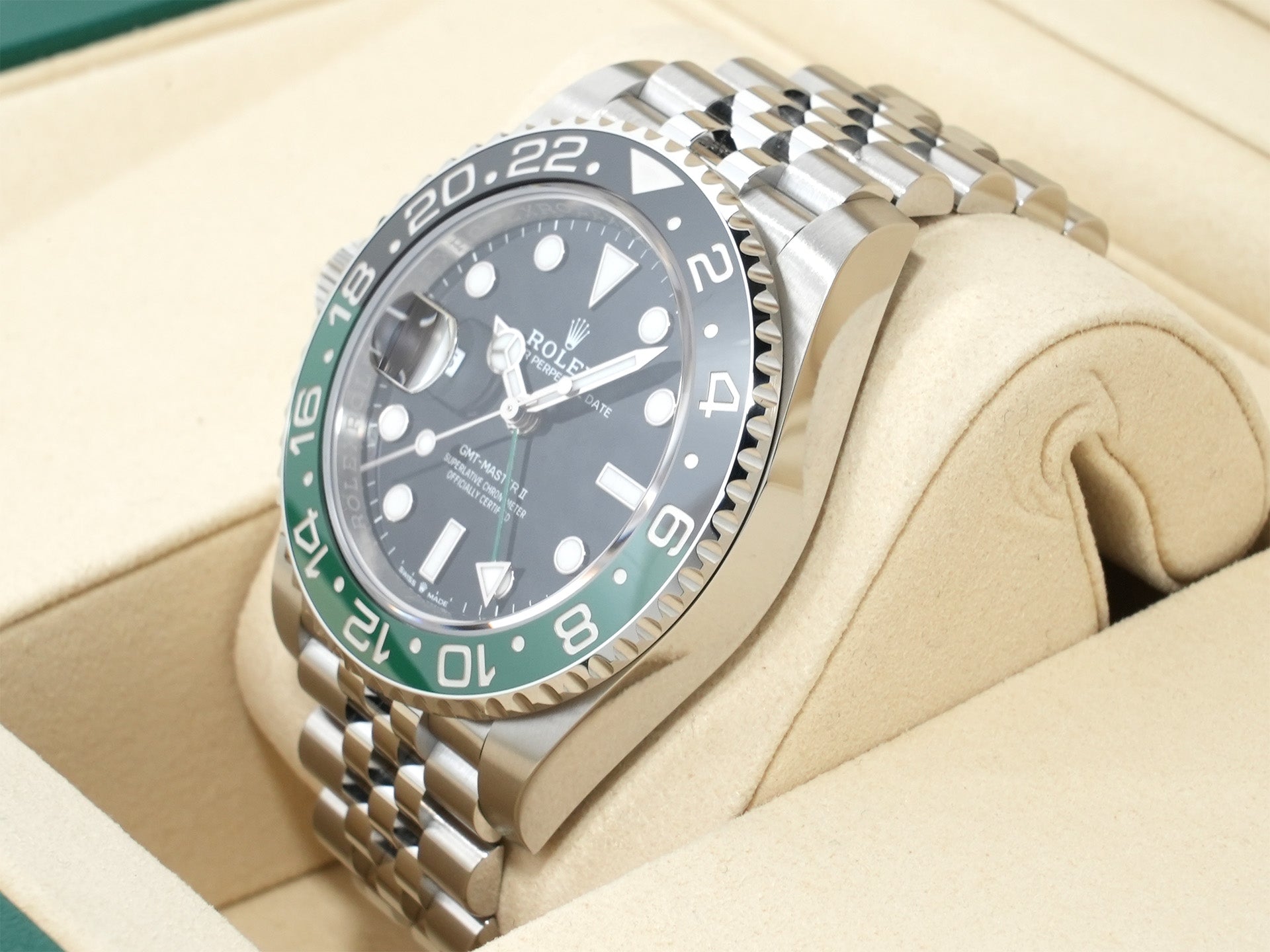 Rolex GMT-Master II Ref. 126720VTNR Stainless Steel Black Dial Jubilee Bracelet Unused 4pwgg95a