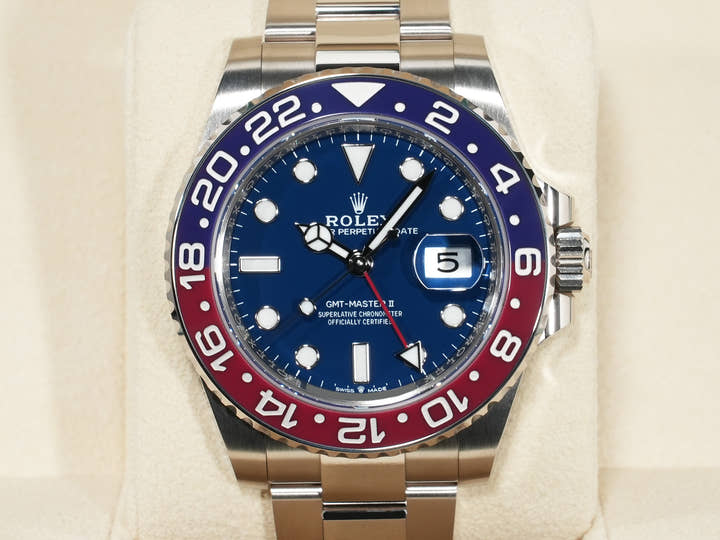 Rolex GMT-Master II Ref. 126719BLRO White Gold Midnight Blue Dial Oyster Bracelet Unused 8pe8uxd9