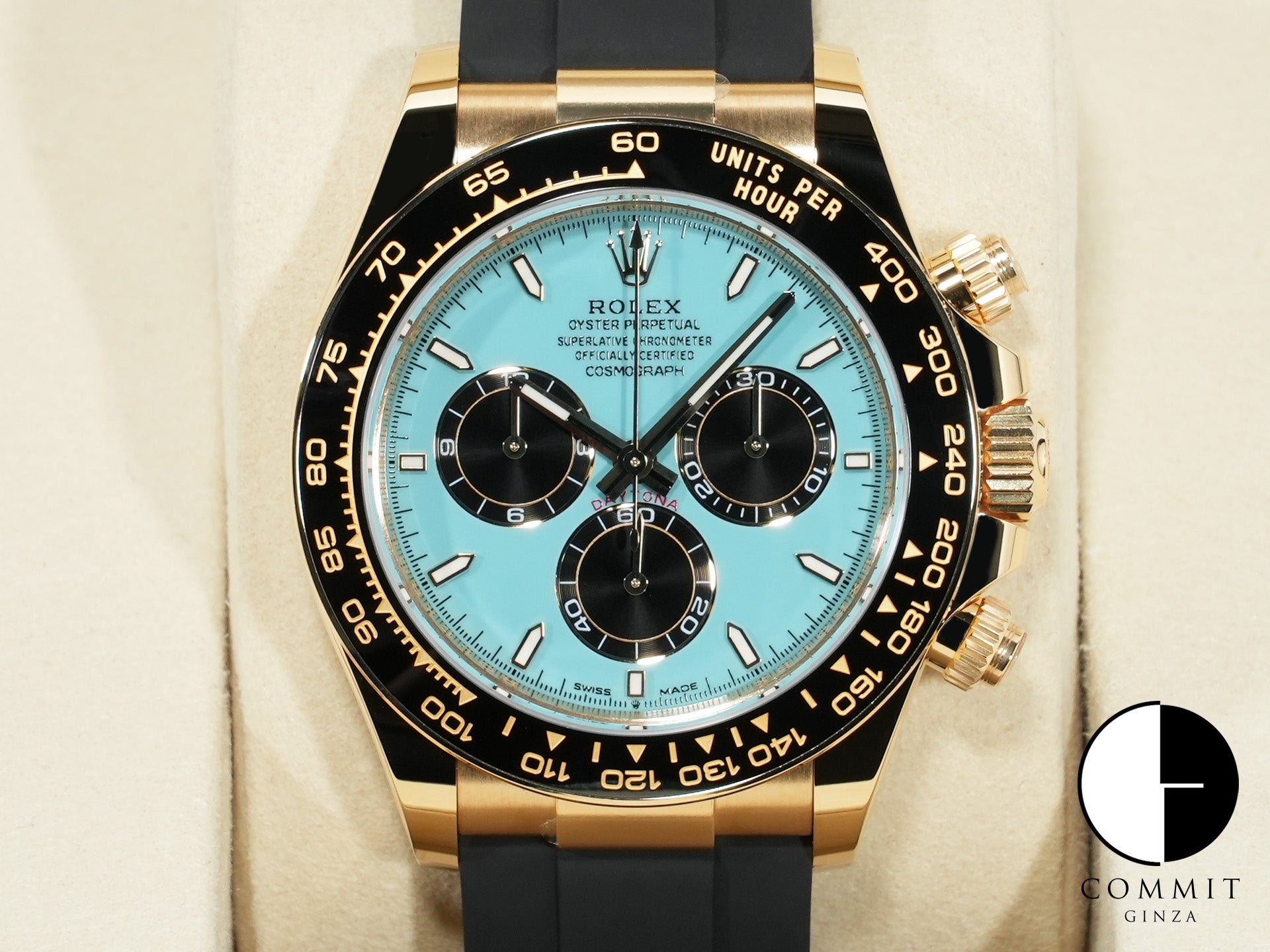 ロレックス デイトナ Ref.126518LN イエローゴールド ターコイズブルー文字盤 未使用 van4er6k
