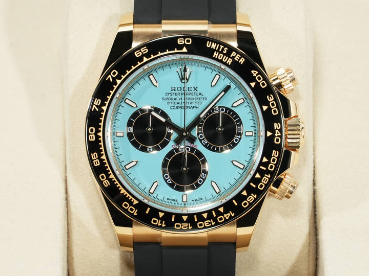 ロレックス デイトナ Ref.126518LN イエローゴールド ターコイズブルー文字盤 未使用 van4er6k