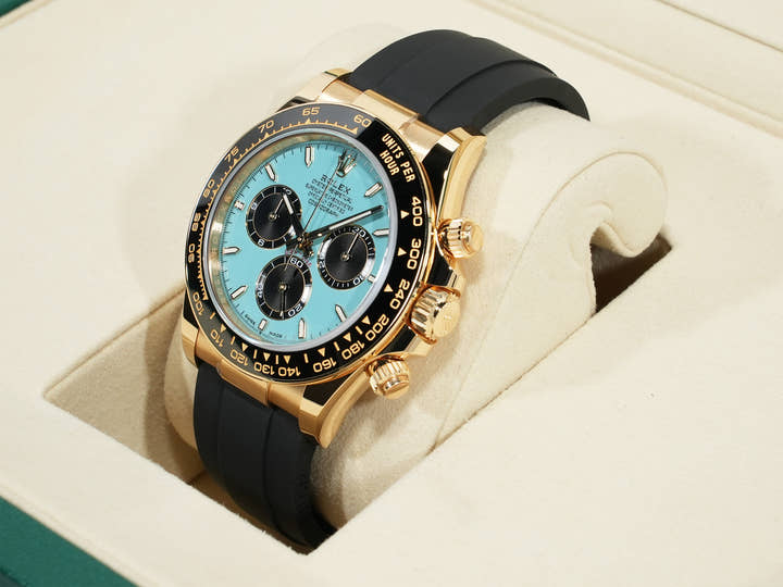 ロレックス デイトナ Ref.126518LN イエローゴールド ターコイズブルー文字盤 未使用 van4er6k