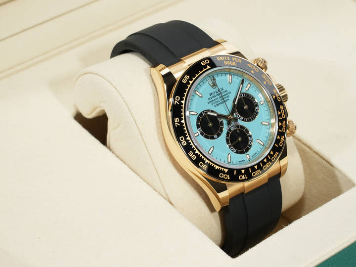 ロレックス デイトナ Ref.126518LN イエローゴールド ターコイズブルー文字盤 未使用 van4er6k