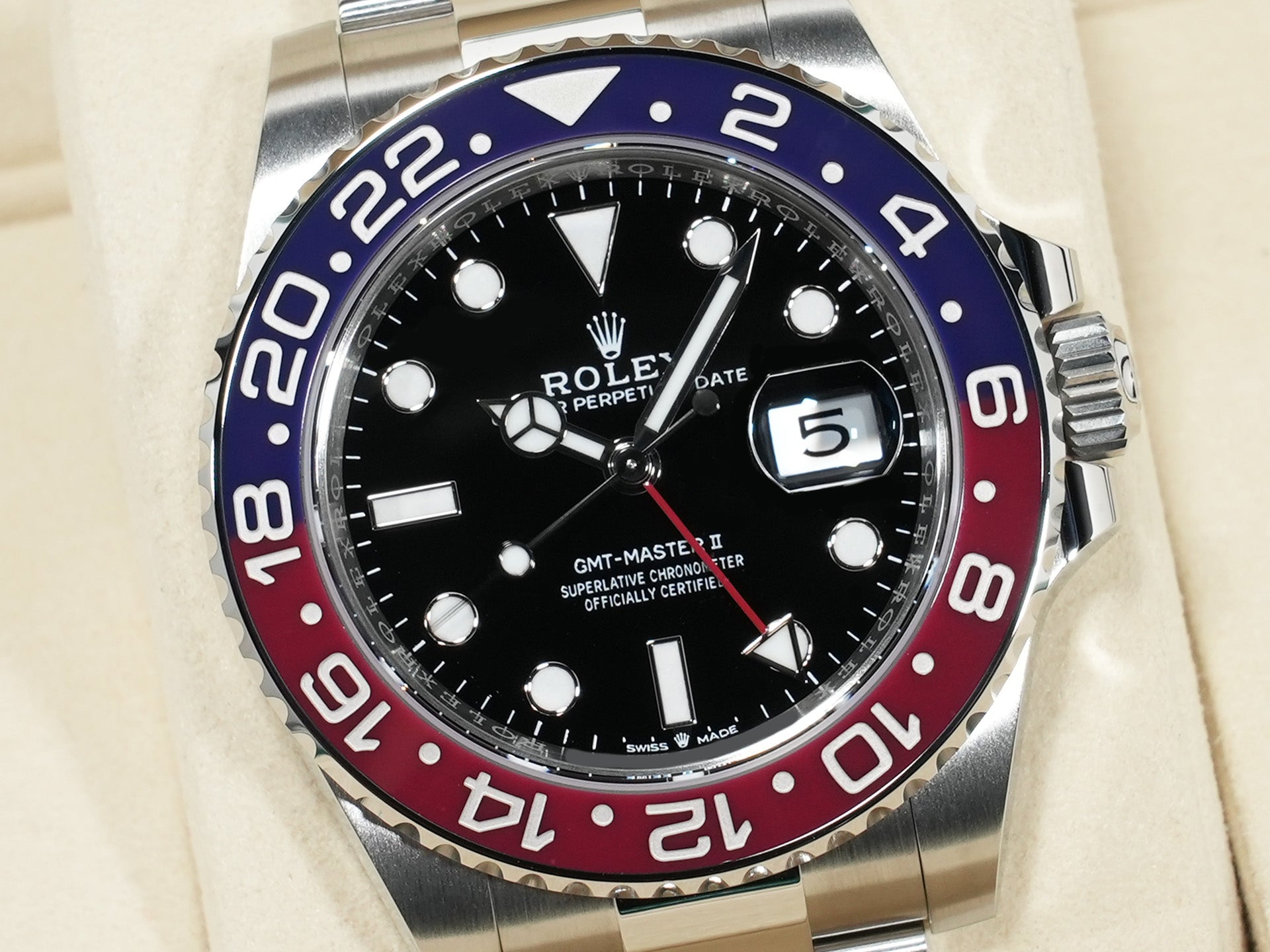 Rolex GMT-Master II Ref. 126710BLRO Stainless Steel Black Dial Oyster Bracelet Unused zvrg4dez