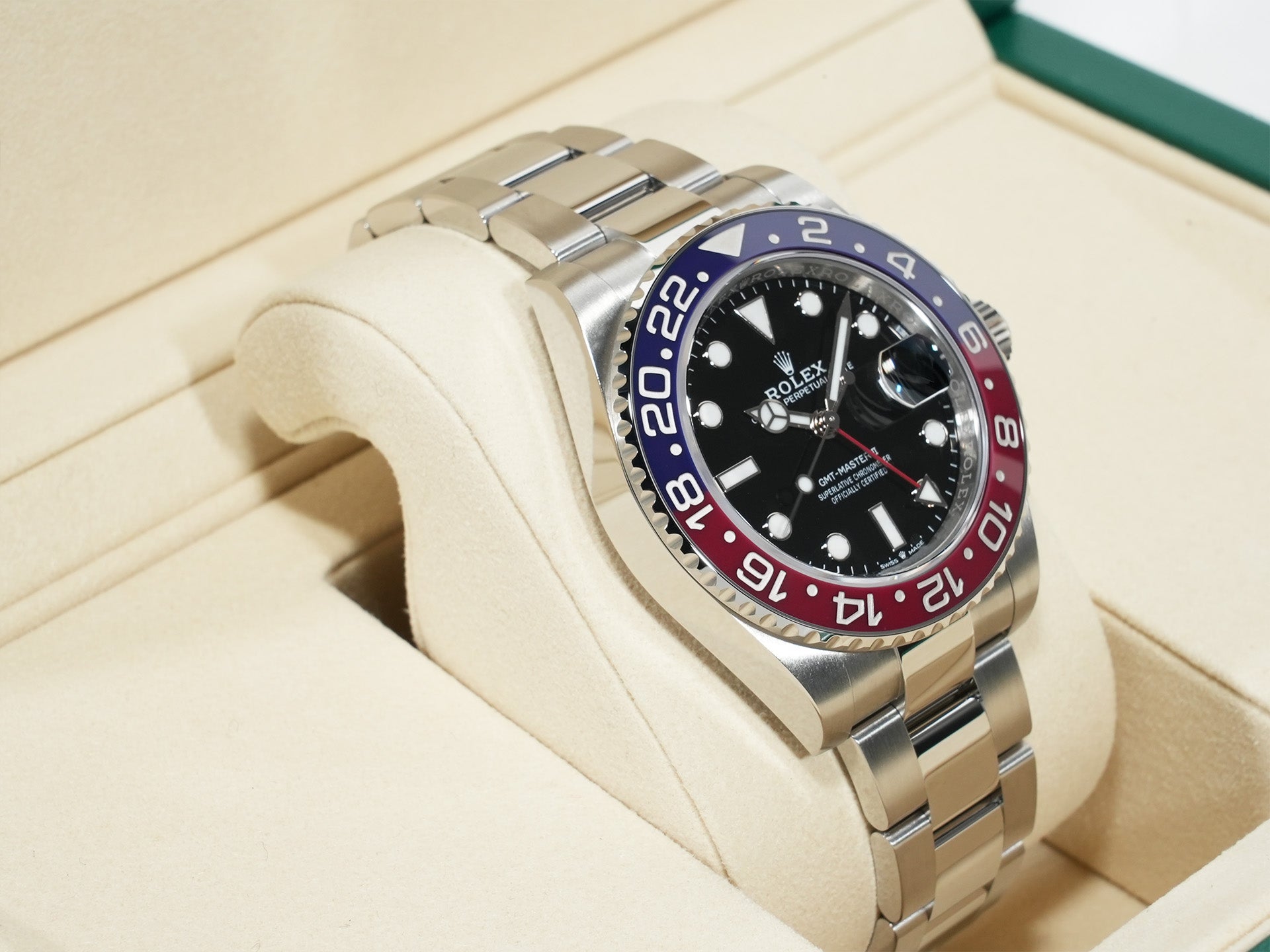 Rolex GMT-Master II Ref. 126710BLRO Stainless Steel Black Dial Oyster Bracelet Unused zvrg4dez
