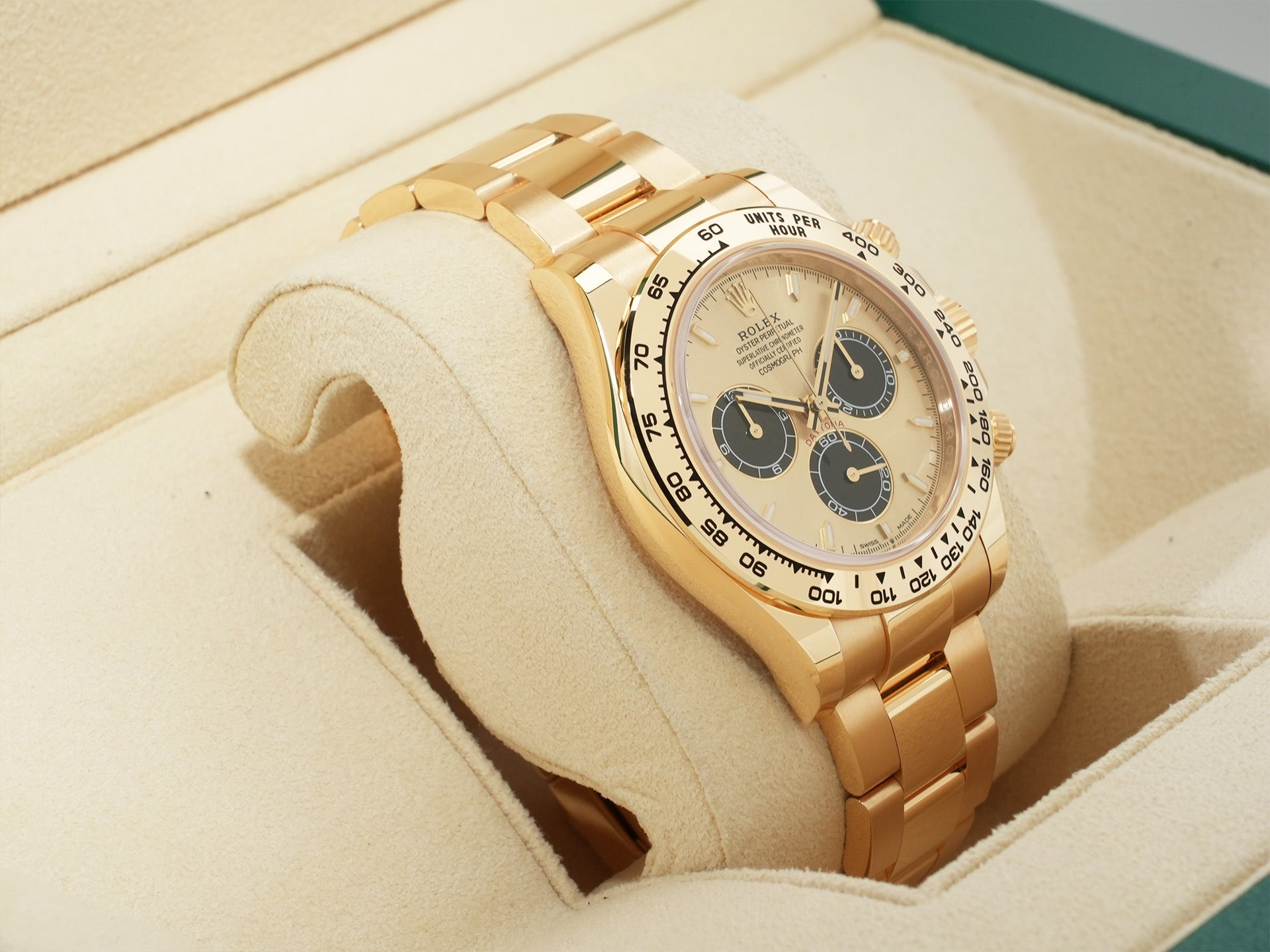 ロレックス デイトナ Ref.126508 イエローゴールド ゴールデンxブライトブラック文字盤 未使用 vtowayu5