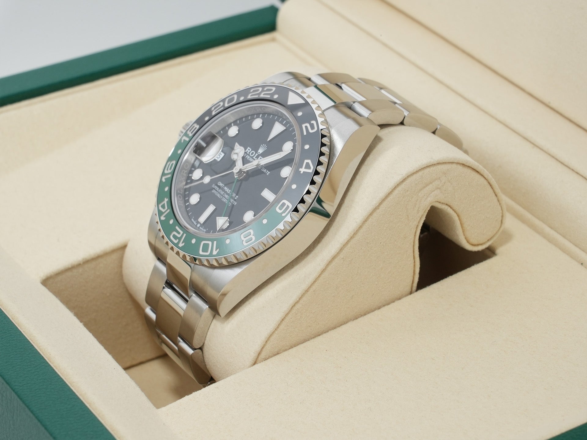 Rolex GMT-Master II Ref. 126720VTNR Stainless Steel Black Dial Oyster Bracelet Unused h3gtotso