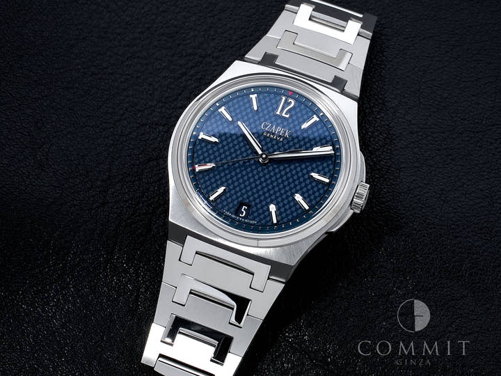 チャペック アンタークティック パサージュ ドゥ ドレーク Ref.- ステンレススチール ディープブルー文字盤 美品 oxphfojt