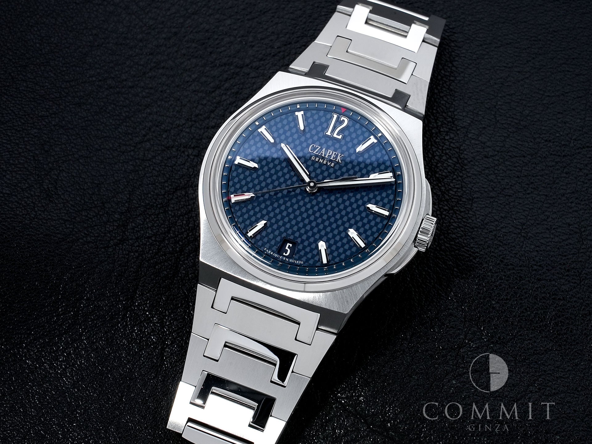 チャペック アンタークティック パサージュ ドゥ ドレーク Ref.- ステンレススチール ディープブルー文字盤 美品 oxphfojt