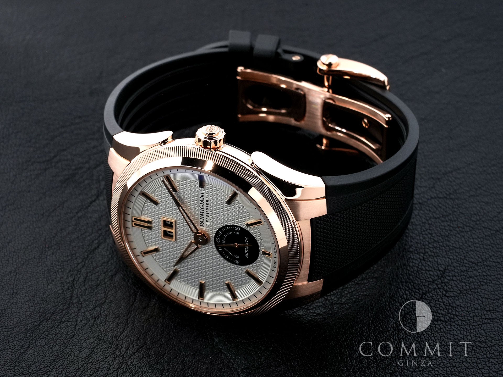 Parmigiani Fleurier Tonda GT Automatic Ref. PFC910-1500140-X01482 Rose Gold with Silver Dial, Excellent Condition, Pre-Owned, cokrpf6a