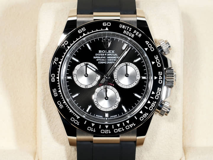 ロレックス デイトナ Ref.126519LN ホワイトゴールド ブライトブラックxスチール文字盤 中古 2db9qfth