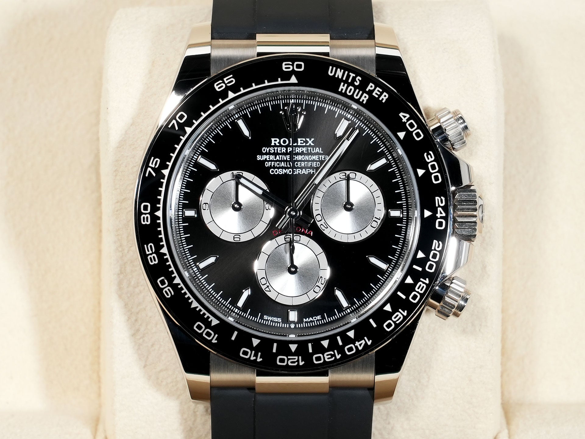 ロレックス デイトナ Ref.126519LN ホワイトゴールド ブライトブラックxスチール文字盤 中古 2db9qfth