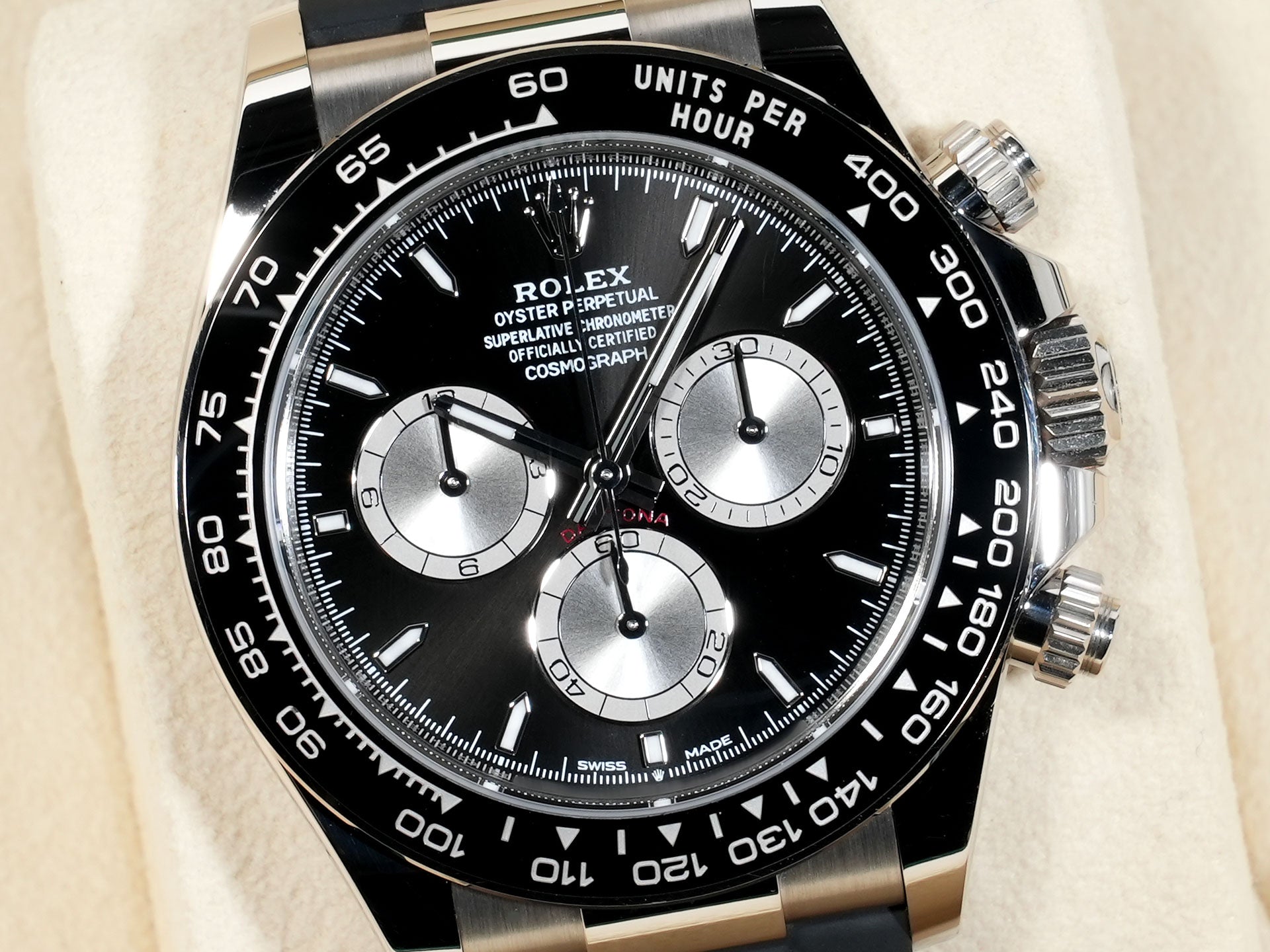 ロレックス デイトナ Ref.126519LN ホワイトゴールド ブライトブラックxスチール文字盤 中古 2db9qfth