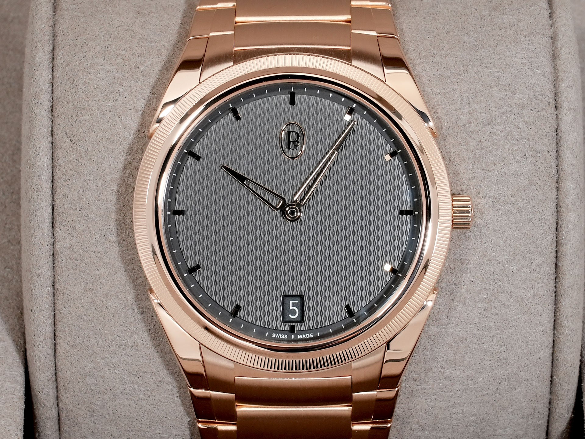 パルミジャーニフルリエ トンダ PF マイクロローター Ref.PFC914-2020001-200182 ローズゴールド グレー文字盤 美品 vn2swiej