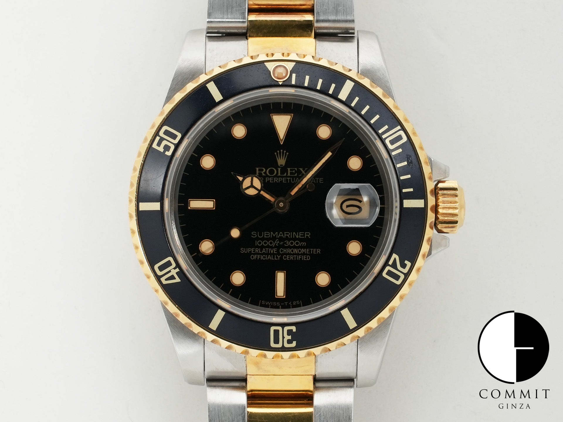 ロレックス サブマリーナー デイト Ref.16803 ステンレススチール/イエローゴールド ブラック文字盤 中古 gnk64c6t