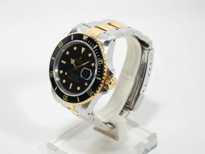 ロレックス サブマリーナー デイト Ref.16803 ステンレススチール/イエローゴールド ブラック文字盤 中古 gnk64c6t