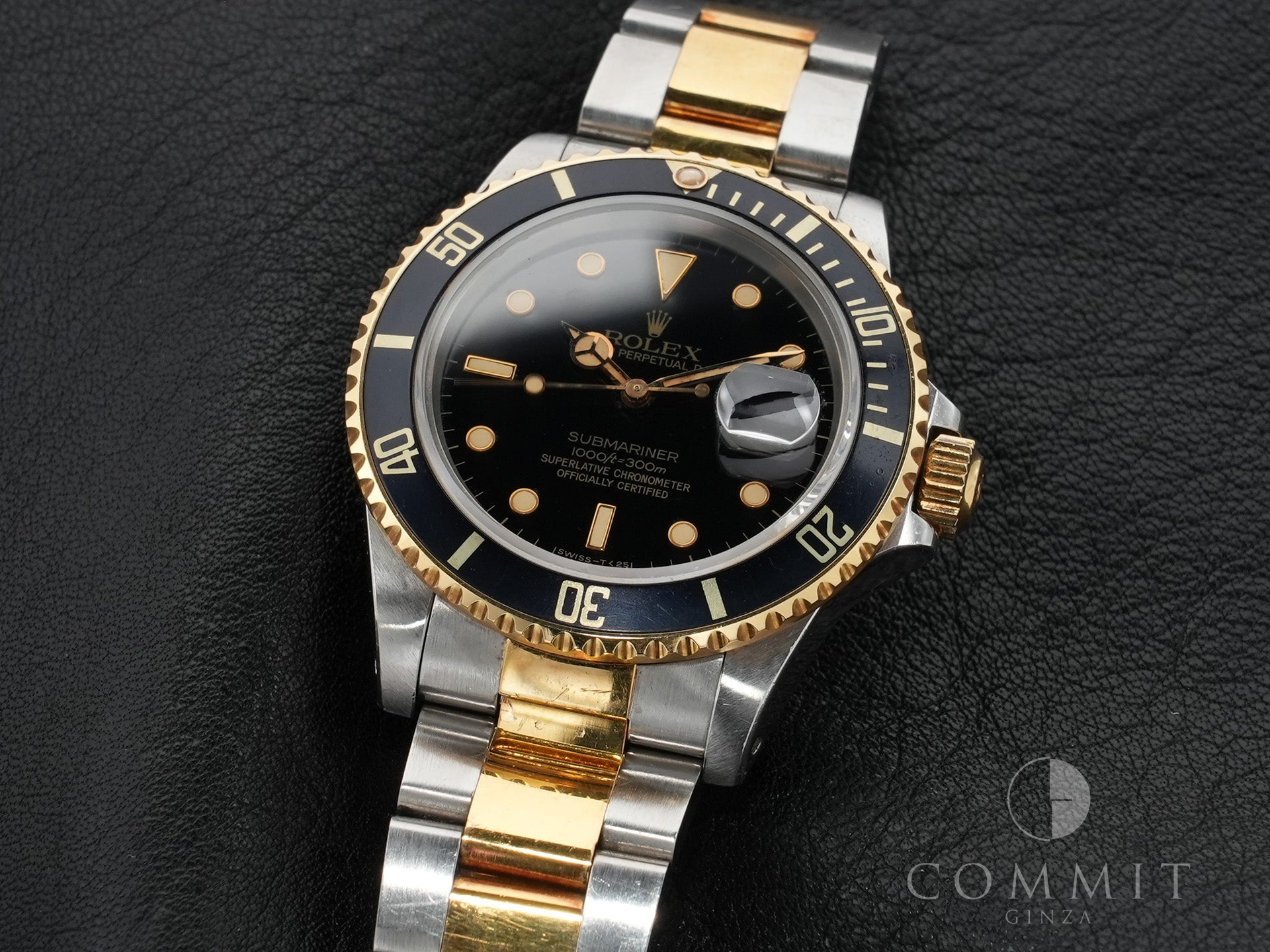 ロレックス サブマリーナー デイト Ref.16803 ステンレススチール/イエローゴールド ブラック文字盤 中古 gnk64c6t