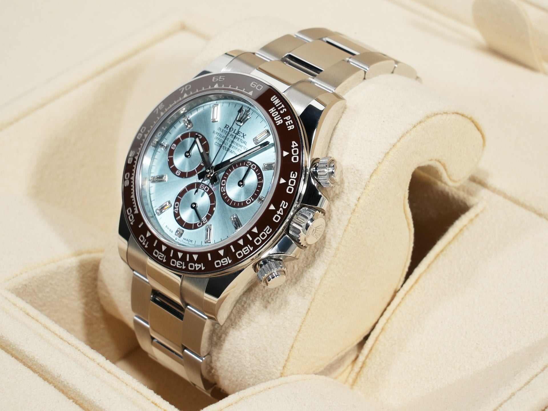 ロレックス デイトナ Ref.126506A プラチナ アイスブルーx11Pダイヤ文字盤 美中古 n7xobb8h
