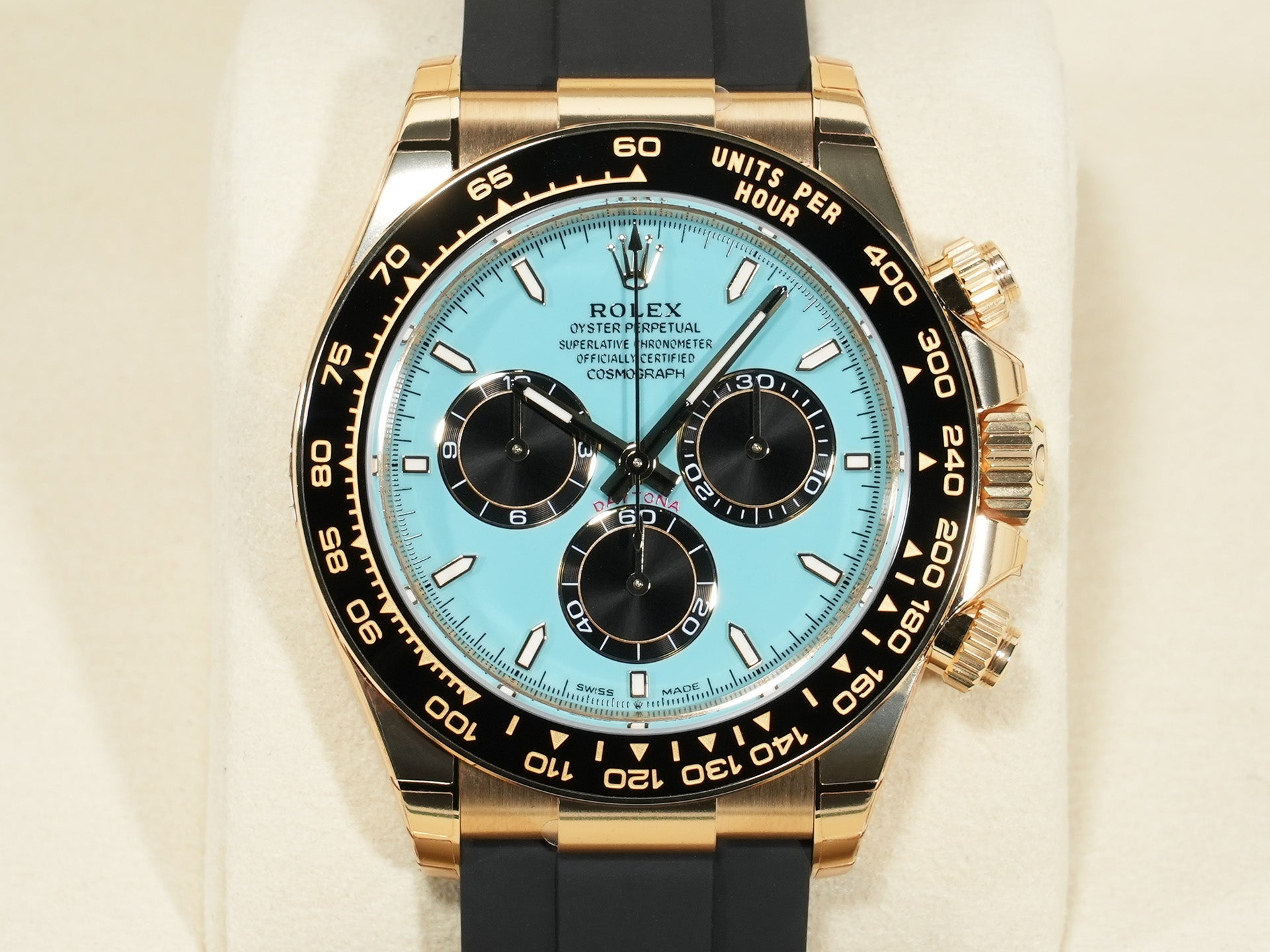 ロレックス デイトナ Ref.126518LN イエローゴールド ターコイズブルー文字盤 未使用 wammf2ny
