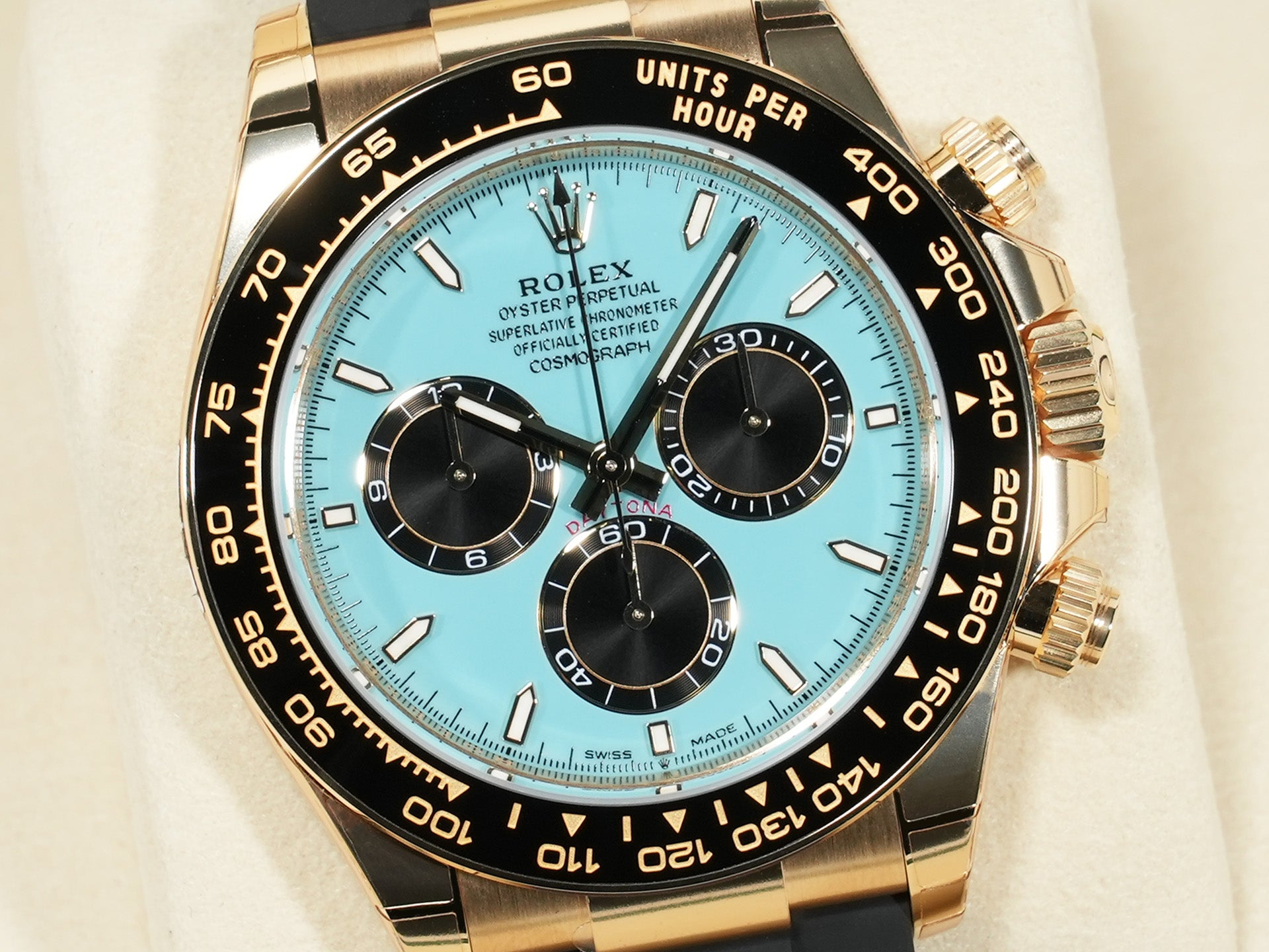 ロレックス デイトナ Ref.126518LN イエローゴールド ターコイズブルー文字盤 未使用 wammf2ny