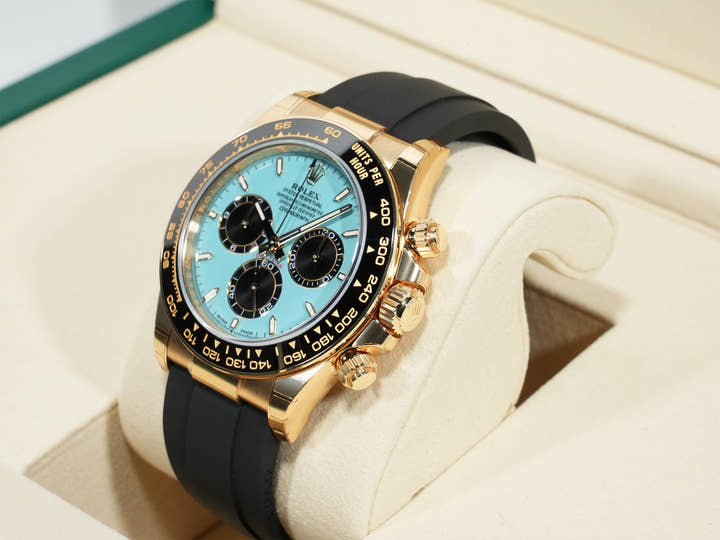 ロレックス デイトナ Ref.126518LN イエローゴールド ターコイズブルー文字盤 未使用 wammf2ny
