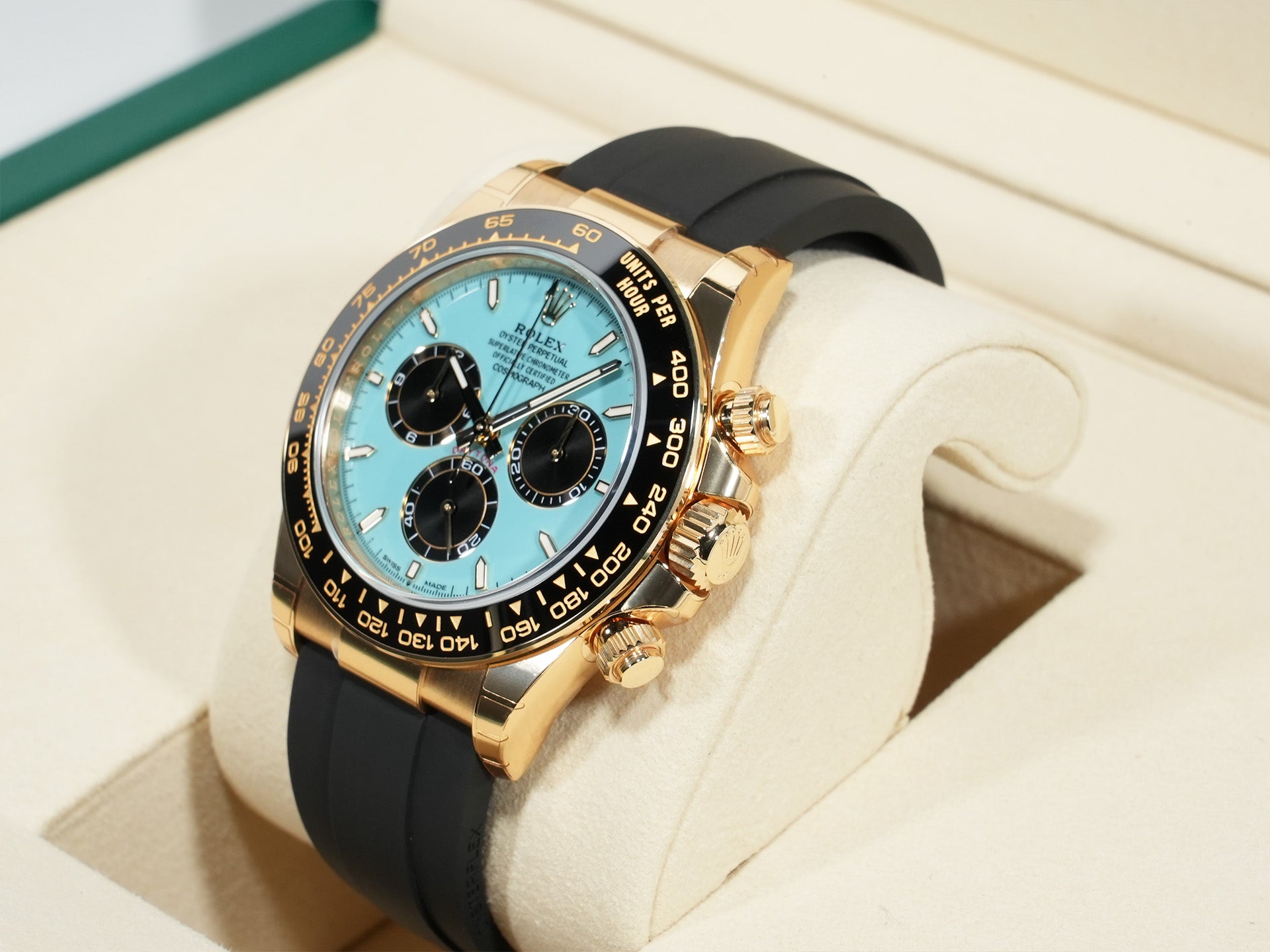 ロレックス デイトナ Ref.126518LN イエローゴールド ターコイズブルー文字盤 未使用 wammf2ny