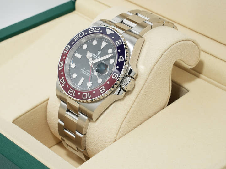 ロレックス GMTマスターII Ref.126710BLRO ステンレススチール ブラック文字盤 オイスターブレスレット 未使用 j57qxjea