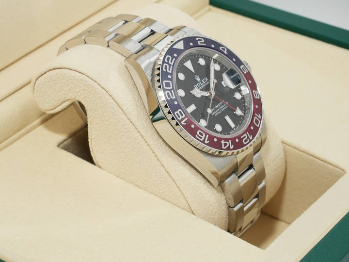 ロレックス GMTマスターII Ref.126710BLRO ステンレススチール ブラック文字盤 オイスターブレスレット 未使用 j57qxjea