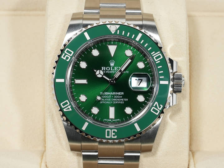 ロレックス サブマリーナー デイト Ref.116610LV ステンレススチール グリーン文字盤 未使用 scugypsy