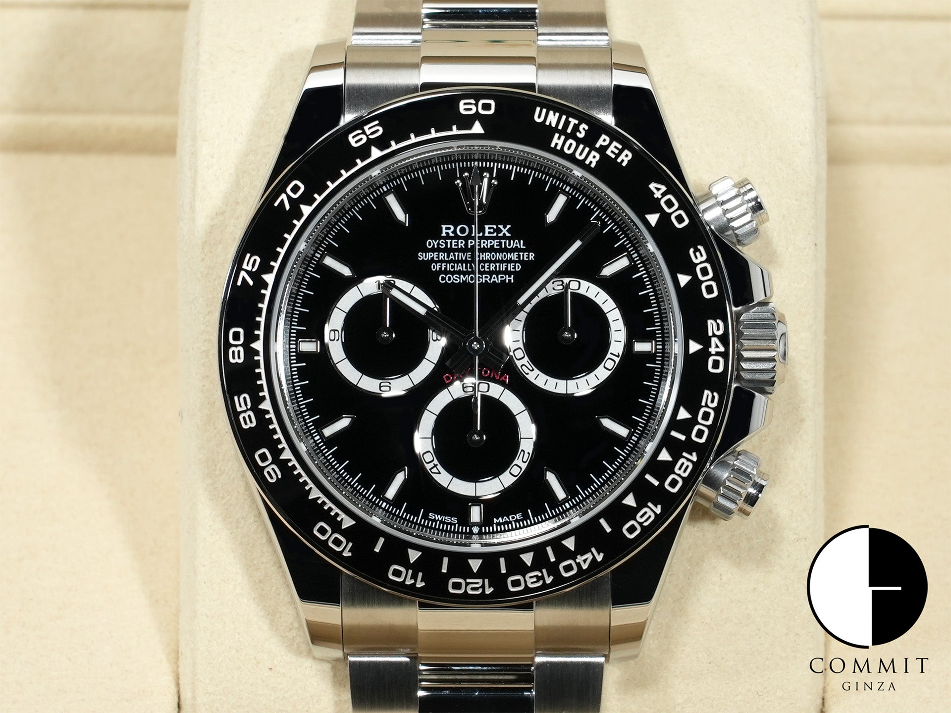 ロレックス デイトナ Ref.126500LN ステンレススチール ブラック文字盤 未使用 wnw7kvkz